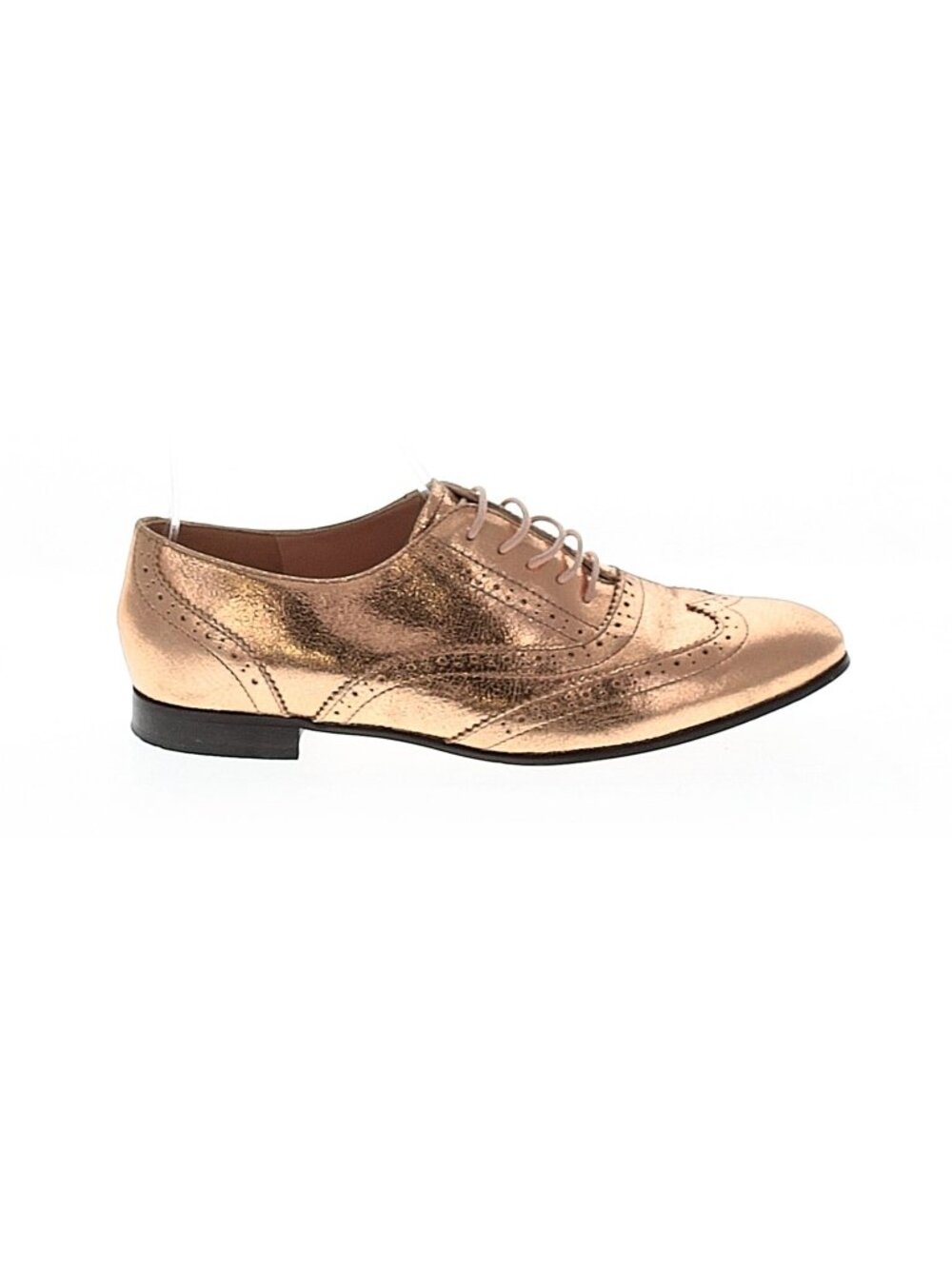 J Crew Metallic Rose Gold Oxfords Sz 9.5